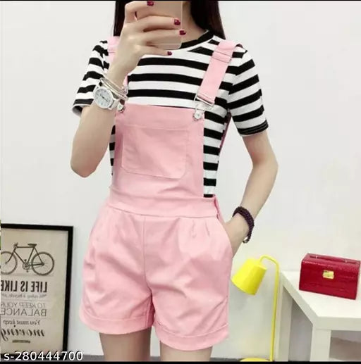 STYLISH DENIM TWILL FABRIC HIGH QUALITY DUNGREE + TEE