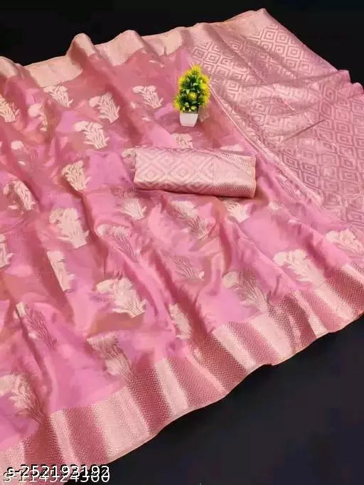 Morpich Fashion Top Dyed Organza Silk Saree