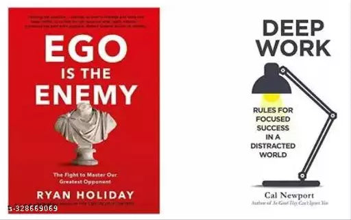 Ego Is The Enemy + Deep Work: Rules For Focused Success In A Distracted World (Set Of 2 Books) (Paperback Ryan Holiday Cal Newport)