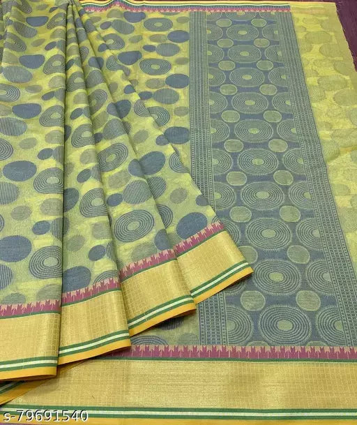 Chanderi Cotton Resham Patola Saree