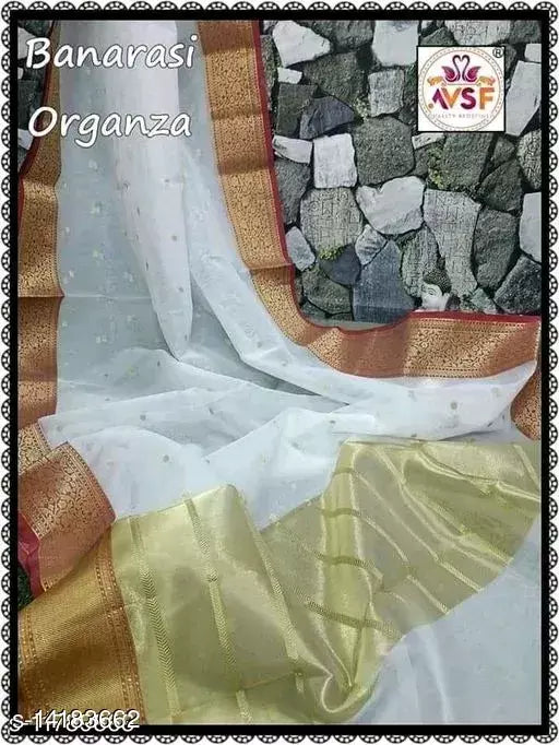 ORGANZA SILK ZARI SAREE