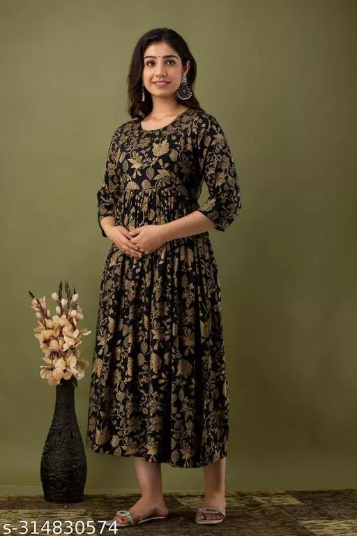 feeding maternity gown with zip