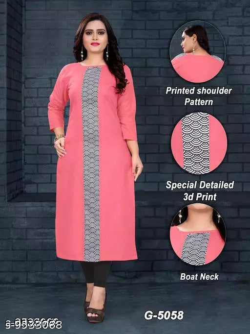 Women's Printed Cotton Kurti
