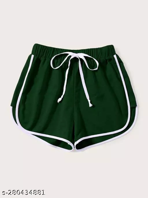 Vivient Women Green Shorts