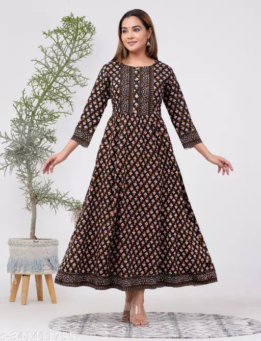 Shree Ganesh Fashion Printed Reyan Flowers Anarkali Kurta for women