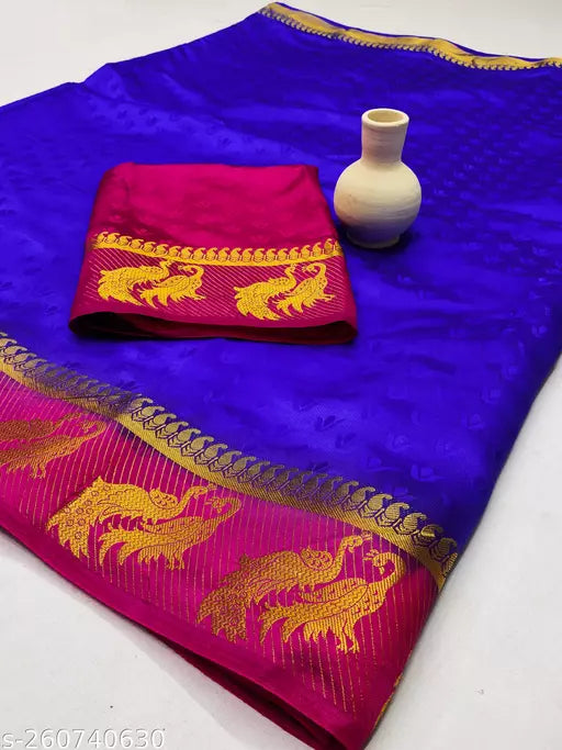 Morpich Fashion Embozz Kanjivaram Silk Saree