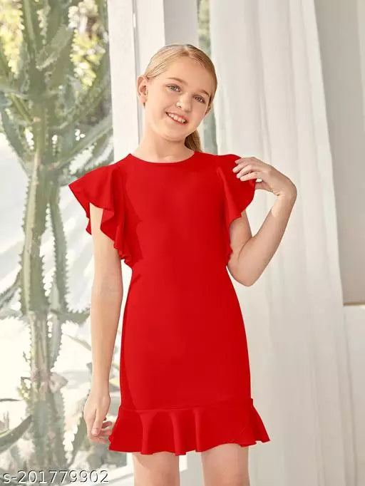 Kids Girls Red Frocks and Dresses