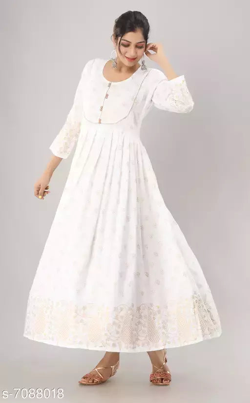 Women's Printed Rayon Kurti