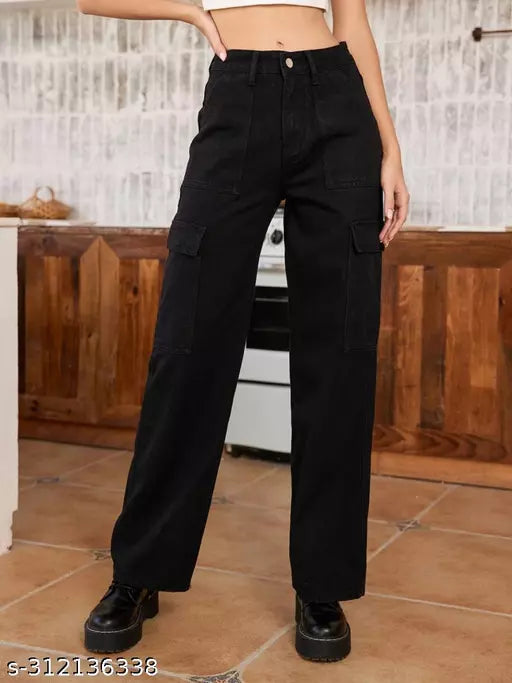 SAANU'S FASHION - STYLISH SIX POCKETS DENIM JEANS FOR GIRLS & WOMEN
