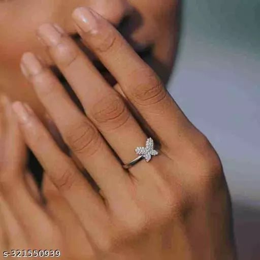 Chic Elegance: Adjustable Artificial Rings Collection for Women Girl