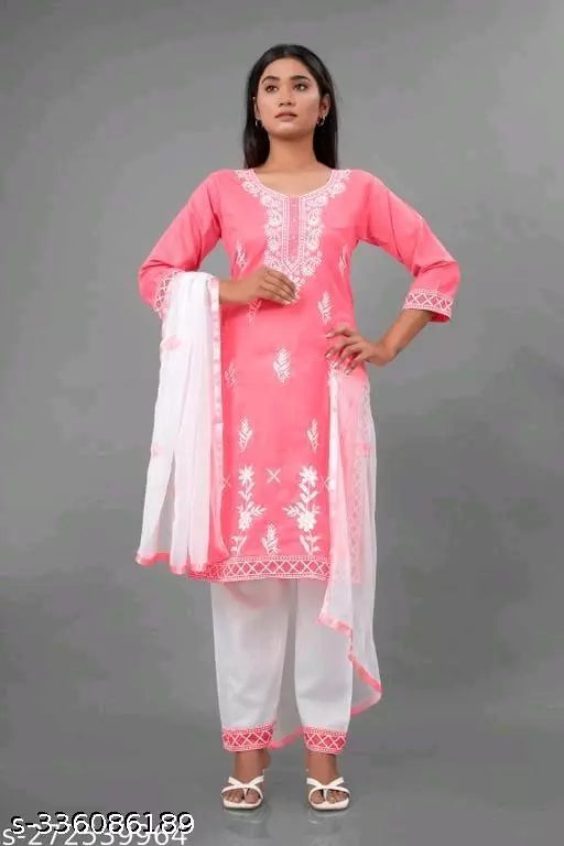 NEW EMBROIDERY KURTA PANT WITH DUPATTA