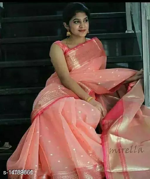 ORGANZA SILK ZARI SAREE
