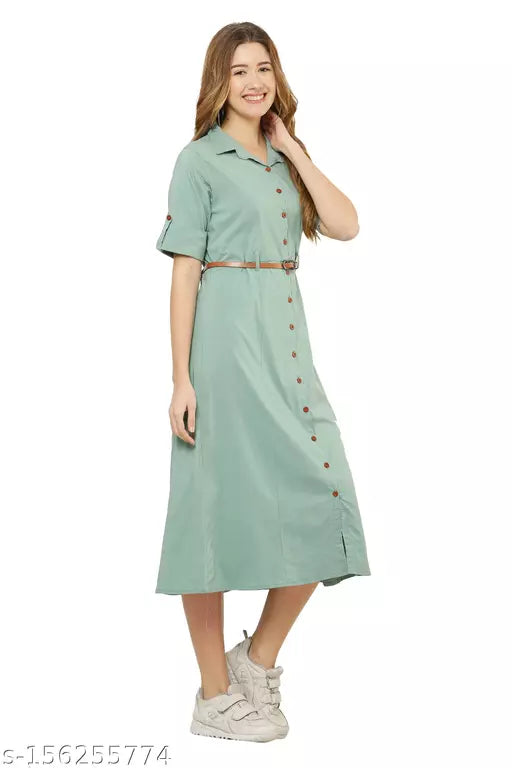 dress for women::casual dress::a line dress::knee length dress