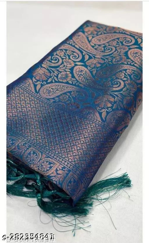Copper Brocade Saree