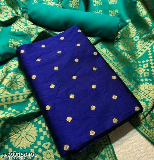 SUIT+RAMA CHOKTHA-RAMA PLAIN-RB BUTTI TOP