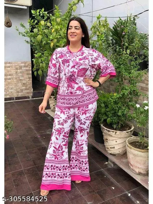 Cord Set Co Ord Set Women Cord Set Floral Printed Top And Bottom