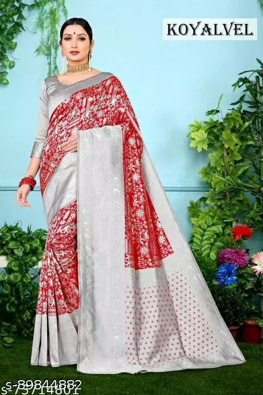 JACQUARD FANCY SAREE BY VAIDIK ETHNIC