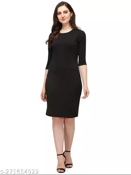 Bodycon Black Dresses For Woman