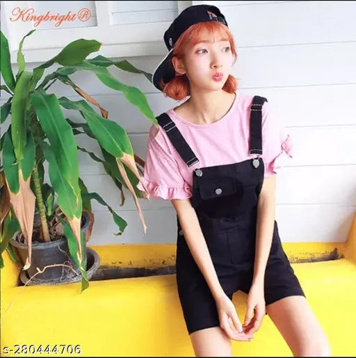 STYLISH DENIM TWILL FABRIC HIGH QUALITY DUNGREE + TEE