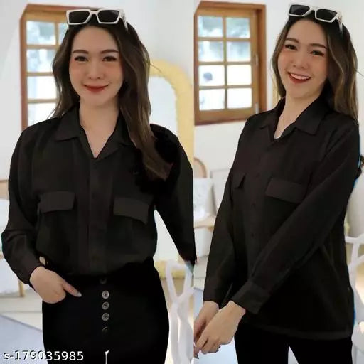 FULL SLEEVE SHIRT WITH FRONT FLAP