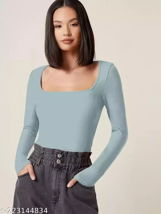 Square Neck Fitted Top