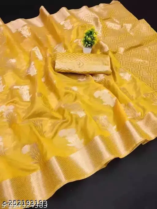Morpich Fashion Top Dyed Organza Silk Saree