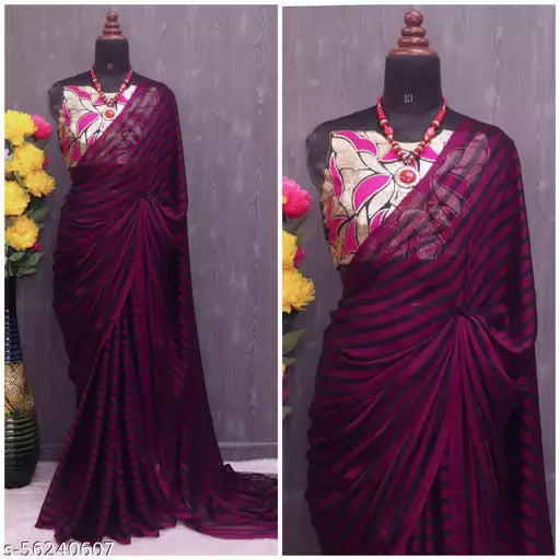 fancy net with hand work saree