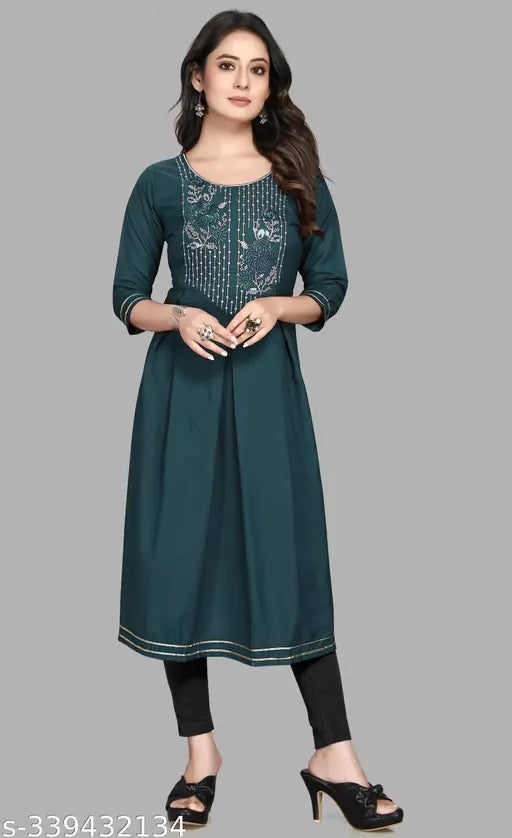 Stylish Women's Sequin Work Kurti - Fashionable and Elegant