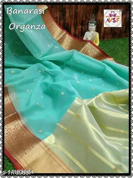 ORGANZA SILK ZARI SAREE