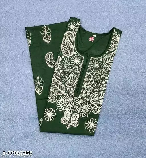 Magic Cotton Handwork Design Kurti.