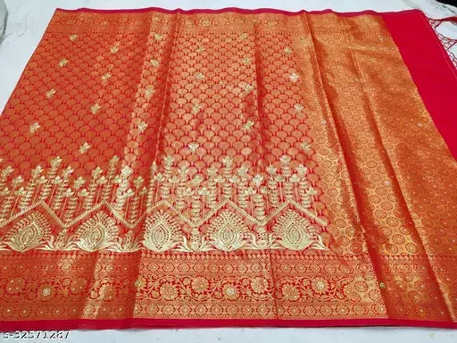 BANARASI SILK EMBROIDED SAREE