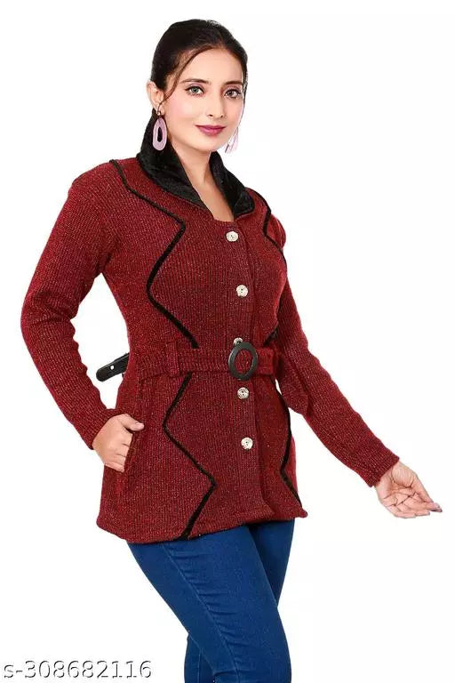 Maroon sweet sweter