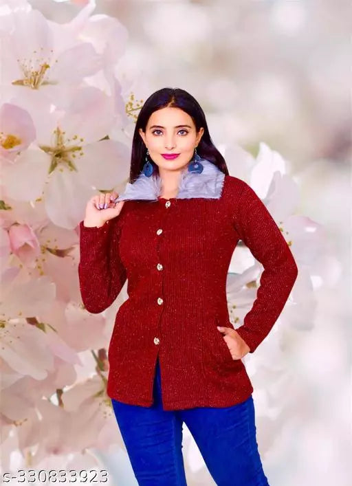 Fox fur maroon
