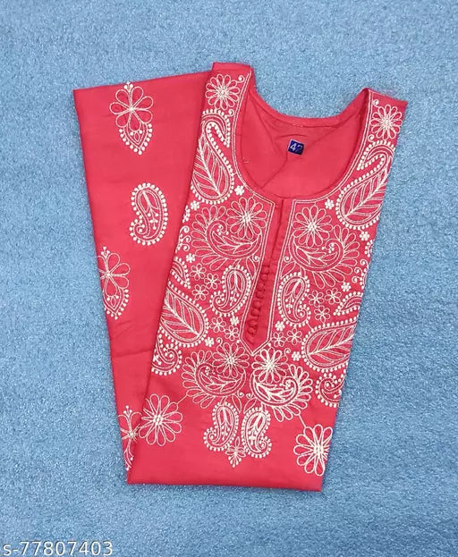 Magic Cotton Handwork Design Kurti.