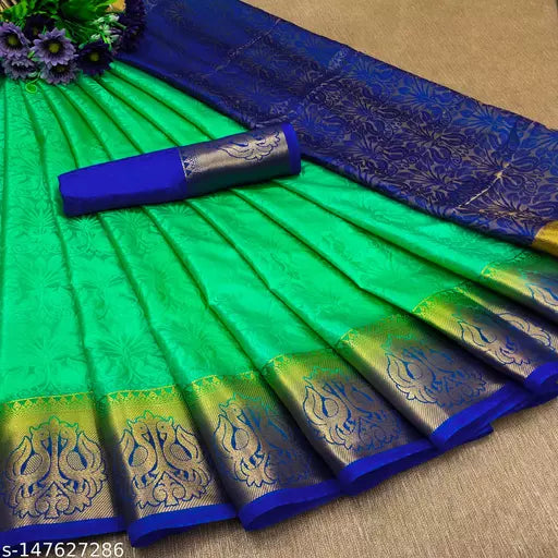 MORPINCH FASHION EMBOSS SILK SAREE
