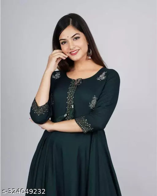 New Beautiful D. Green Gown