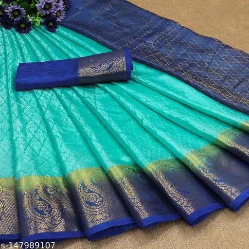 MORPINCH FASHION EMBOSS SILK SAREE