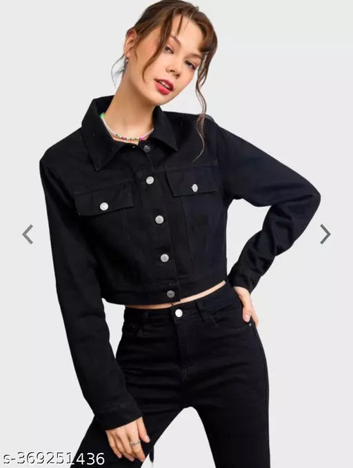 Black colour women jacket