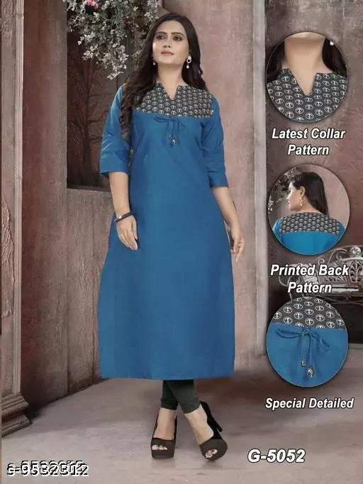 Women's Printed Cotton Kurti