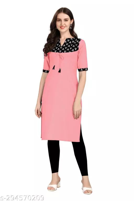 QVAZOR Stylish Fancy Trendy Kurti For Women For Party Wedding Festival Functions