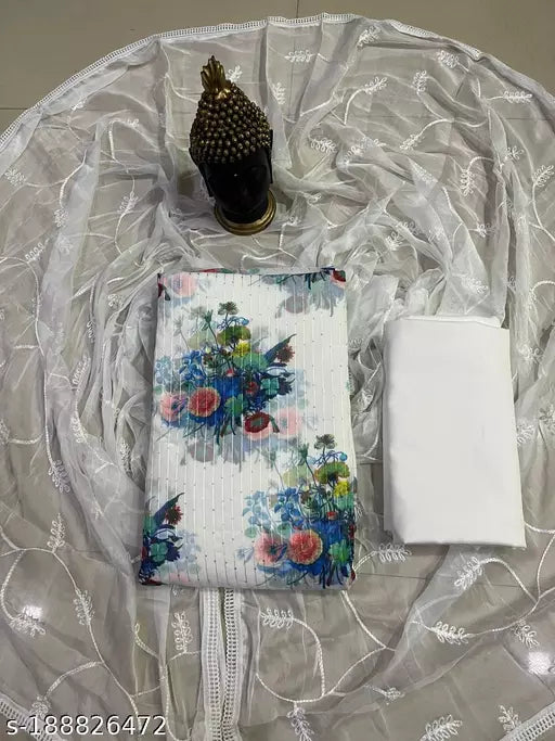 Georgette Printed Aagyegi Alluring Salwar Suit and dress materials
