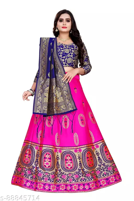 LEHENGA CHOLI WITH BLOUSE (UN-STITCHED) BY VAIDIK ETHNIC