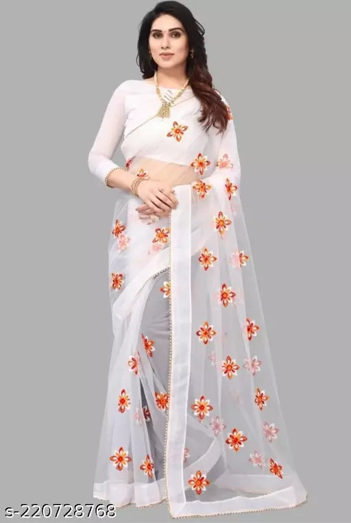 New Trending Attractive Designer Fancy Net saree Bollywood Style Traditional style Festivals styles Party wear sarees Daily wear sarees like Upcomings festivals