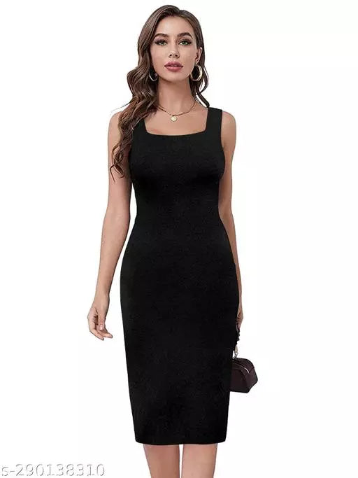 Bodycon Black Dresses For Woman