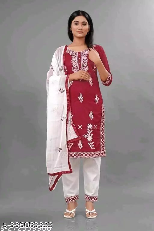 NEW EMBROIDERY KURTA PANT WITH DUPATTA