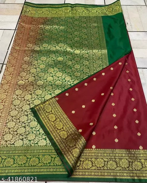 SATIN SILK BUTI SAREE