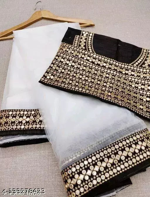 MIRROR 9 FANCY NET SAREES