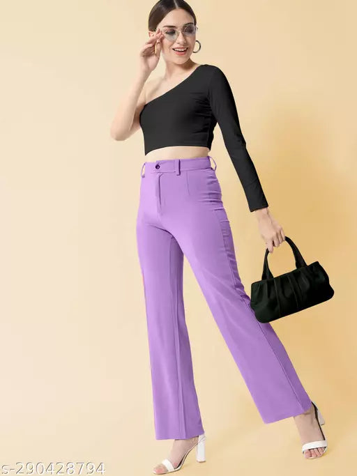 Classic Feminine Women Women Trousers