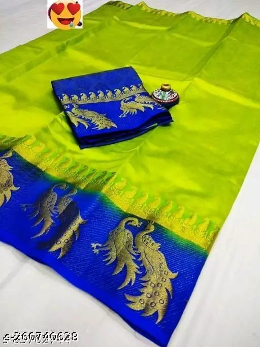 Morpich Fashion Embozz Kanjivaram Silk Saree