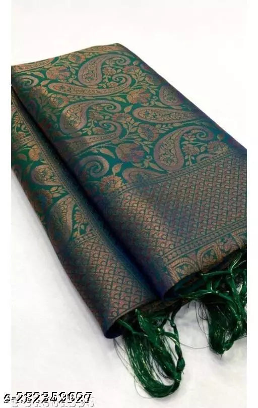 Copper Brocade Saree